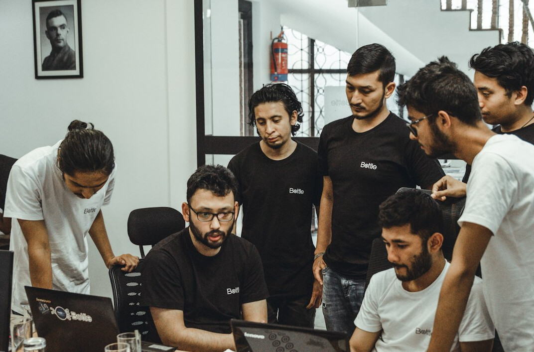 group of developers collaborating